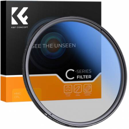 K&F Concept KF4308 Nano-C HMC - kołowy filtr polaryzacyjny, filtr CPL, 62mm